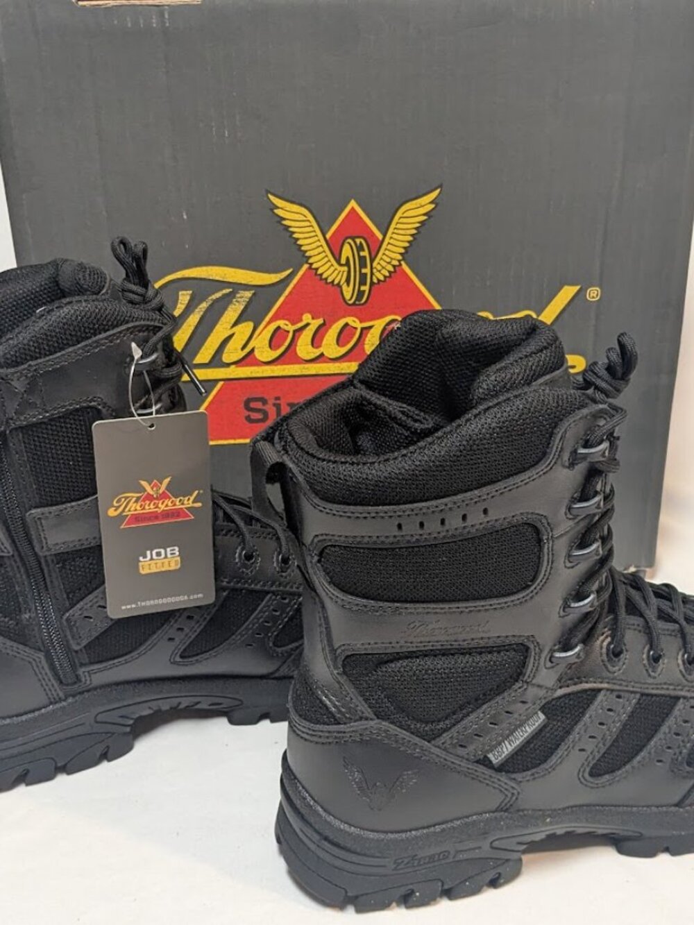 NWT Thorogood Mens 9M 804‑6191 Waterproof Composite Toe Tactical Side Zip Boots - Picture 8 of 12